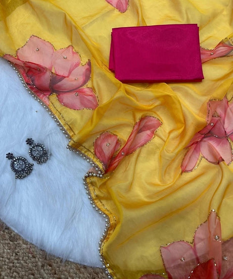 Soft Tebi Silk Beautiful Designer Saree With Blouse 11-GP