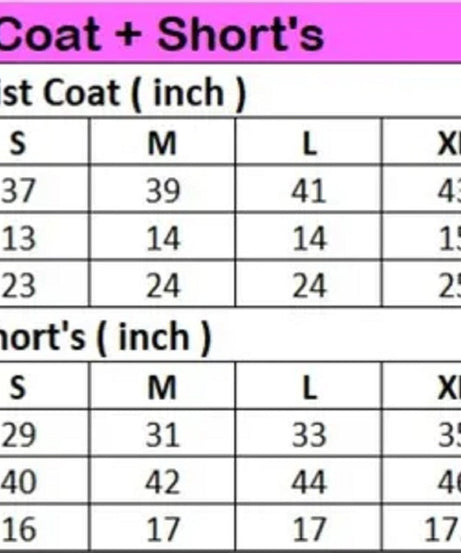 Linen Waist Coat With Shorts Set For Women