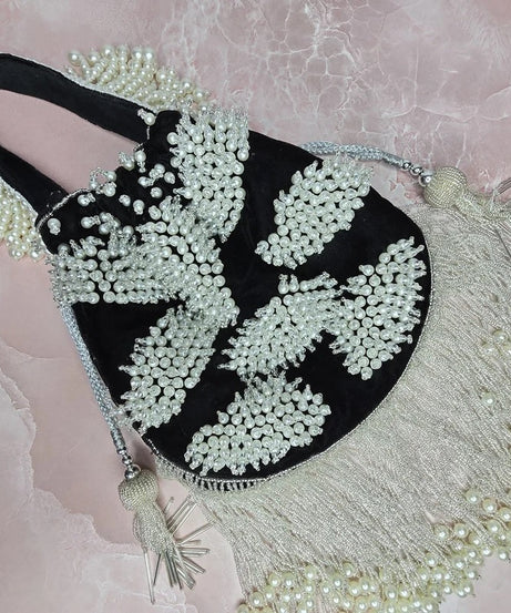 Beads Embellished Bridal Potli Bag
