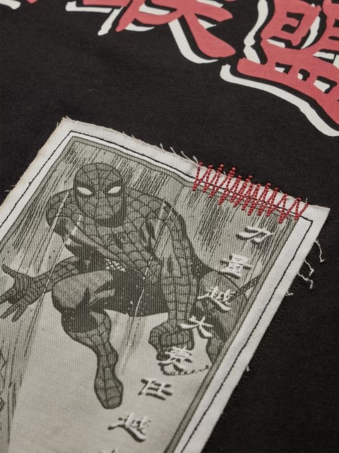 Marvel Comic Cards Oversized T-Shirts