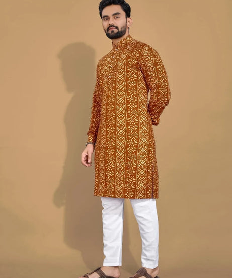 Premium Soft Cotton Men's Kurta Pajama Set