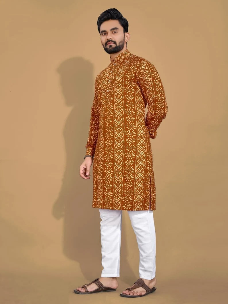 Premium Soft Cotton Men's Kurta Pajama Set