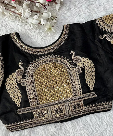 Full Stitched Watermelon Silk Function New Wedding Blouse & Choli