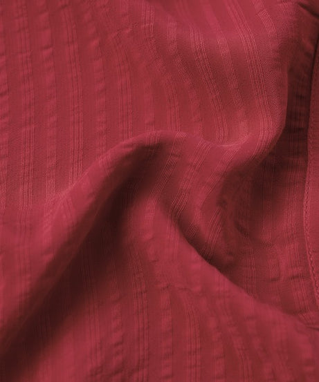 Red Side Rouching Shirt Women Shirts