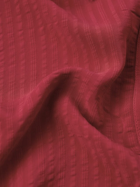 Red Side Rouching Shirt Women Shirts