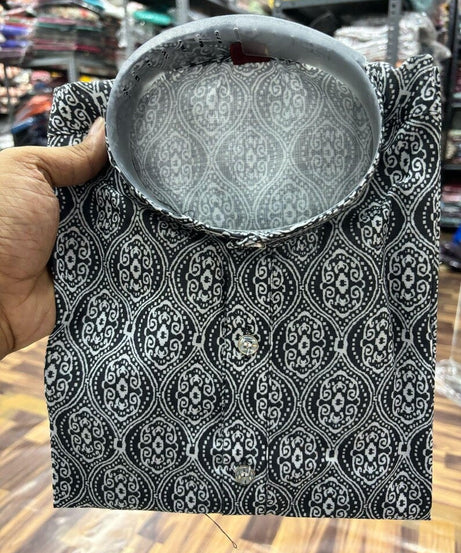 Pure Cotton Men's Kurta Pajama Set