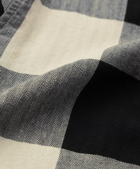 Checks Carbon Cotton Linen Shirts