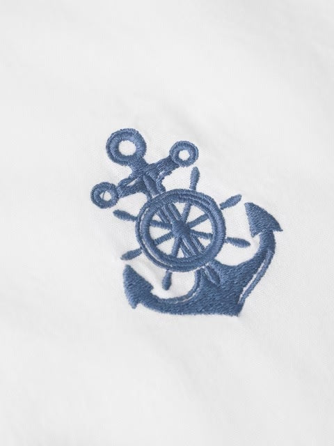 Anchor Crest Cotton Linen Shirts