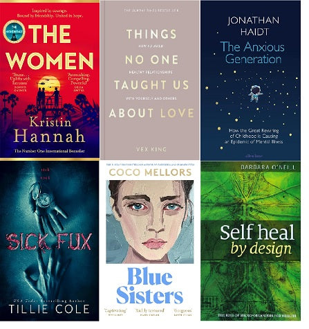 Self Heal : The Women :  Things No One : The Anxious : Sick Fux  :  Blue Sisters : - combo books set