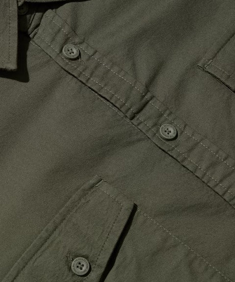 Solids Olive Green Men Utility Shirts