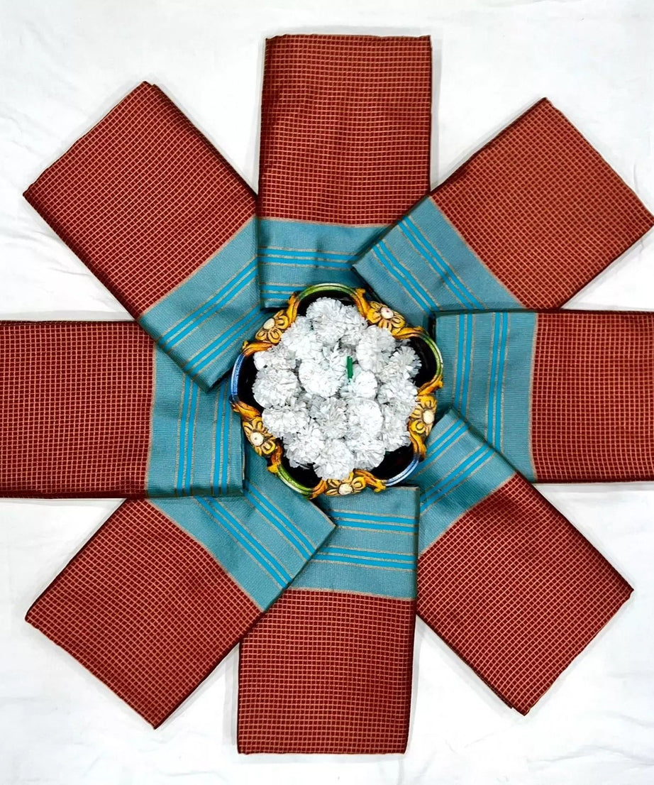 Soft Lichi Silk Jacquard Work Saree & Blouse