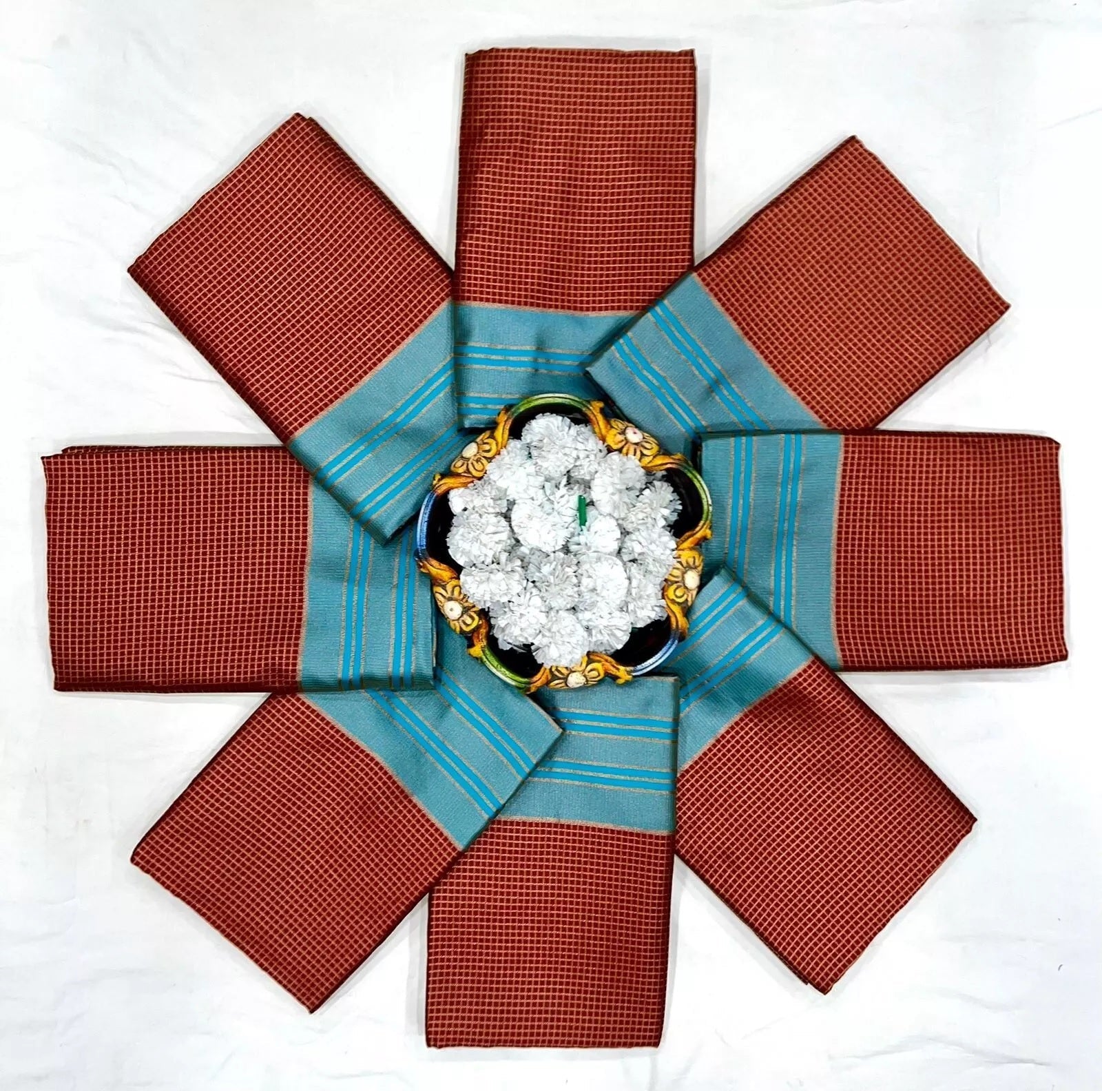 Soft Lichi Silk Jacquard Work Saree & Blouse