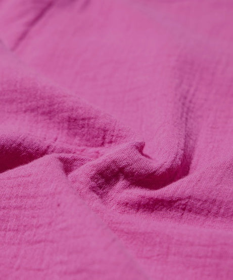 Textured Shirt Phlox Pink Women Boyfriend Shirts