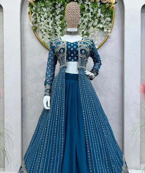 Traditional Faux Georgette Lehenga Choli