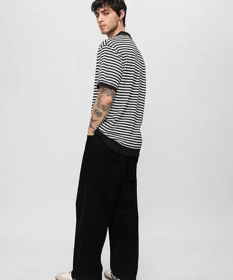 Jacquard Polo Monochrome Oversized Polos tshirt