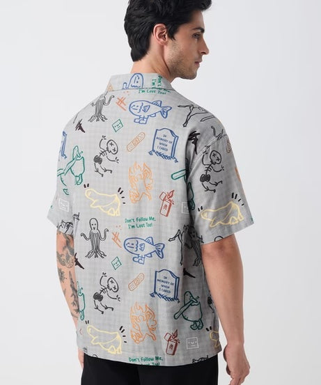 Doodle Mayhem Oversized Shirts