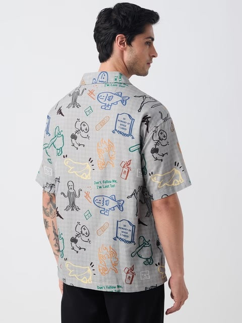 Doodle Mayhem Oversized Shirts