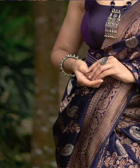 Classic Wear Soft Lichi Silk Saree,Party Wedding Indian Sari With Blouse