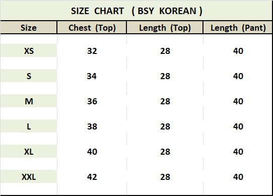 Korean BSY Co-ord Set For Women's