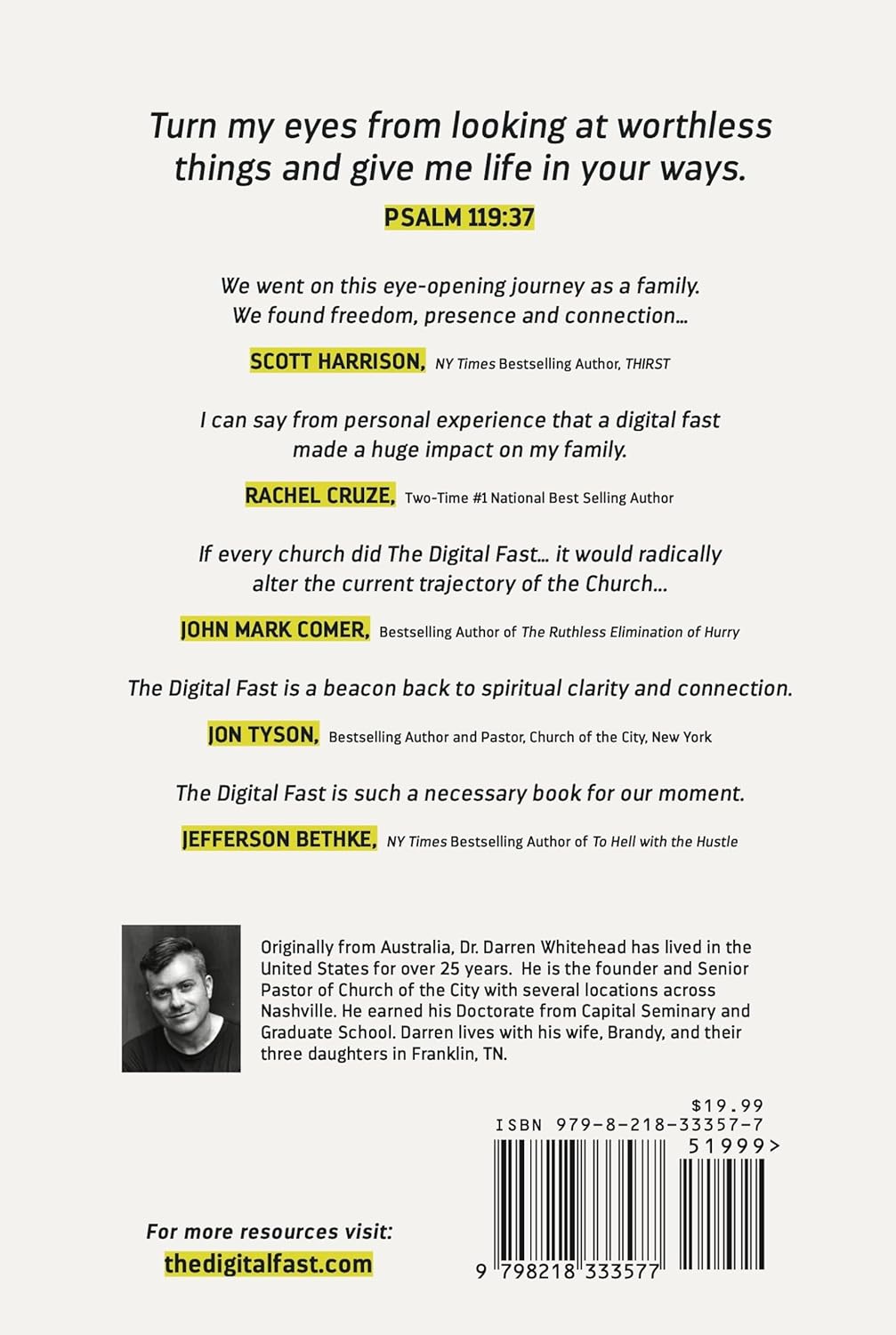 The Digital Fast: - paperback