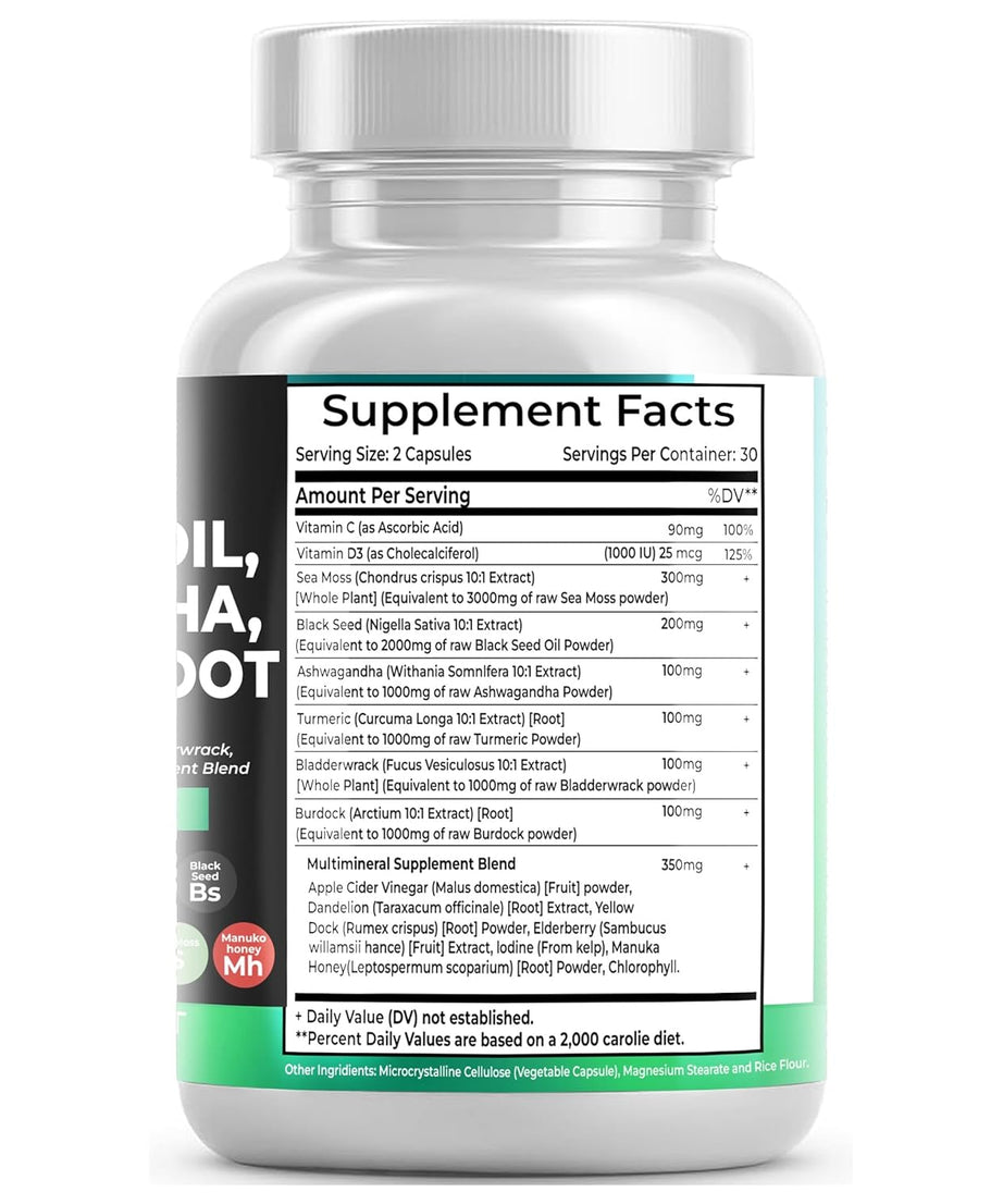 WELLCURYA Botanical Blend Capsules (120 Ct) – Plant-Based Herbal Formula