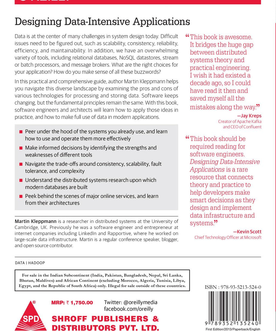 Designing Data-Intensive Applications(Paperback )