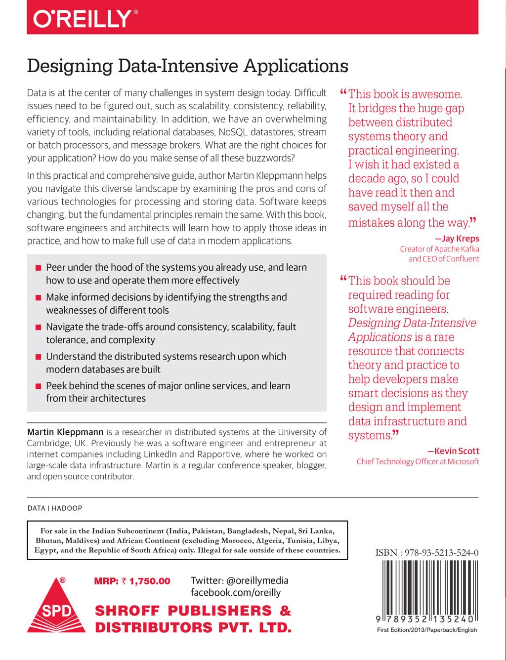 Designing Data-Intensive Applications(Paperback )