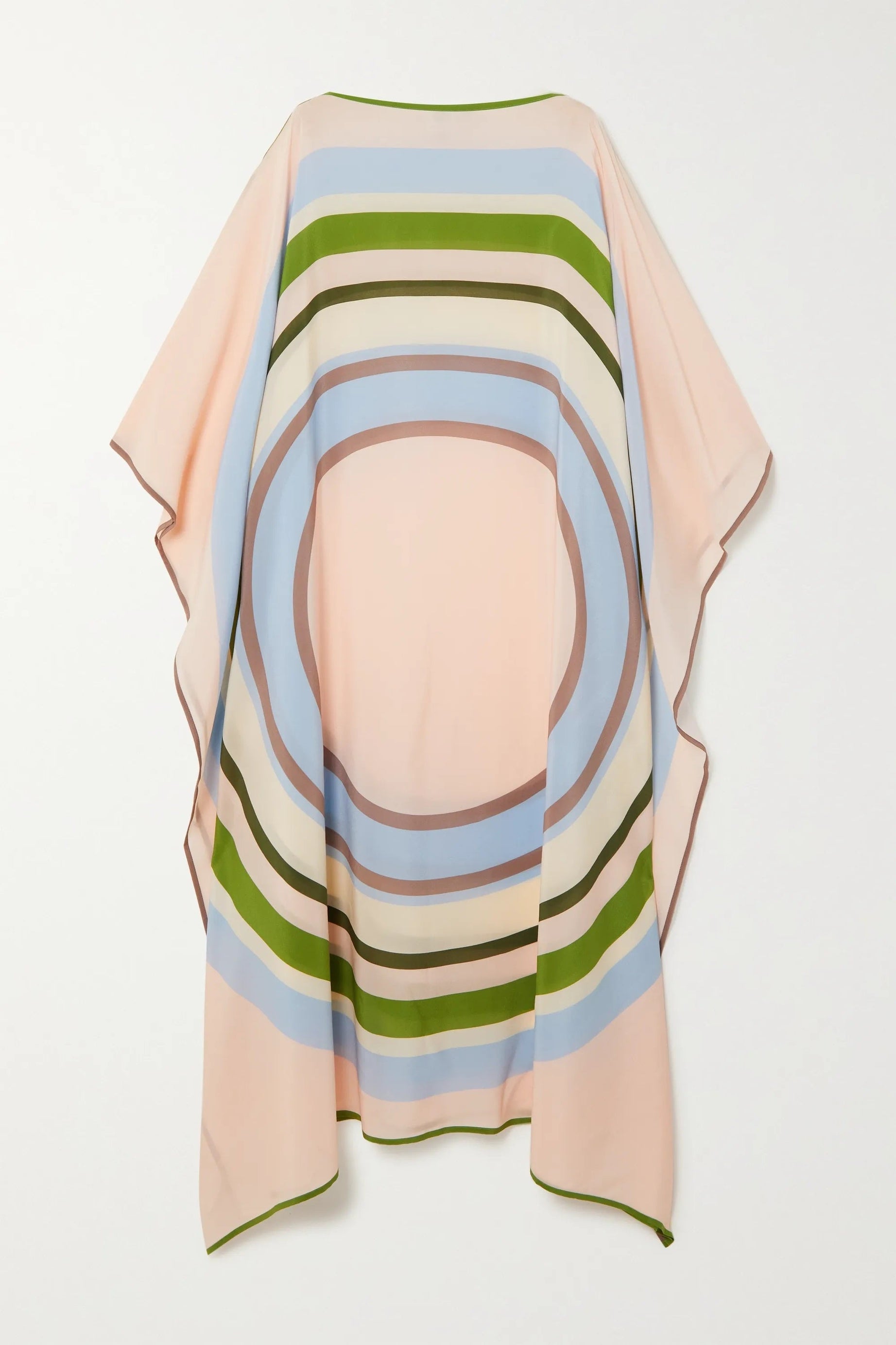 Women's Silk Crepe Kaftan - Flowy and Comfortable Evening Wear Caftan