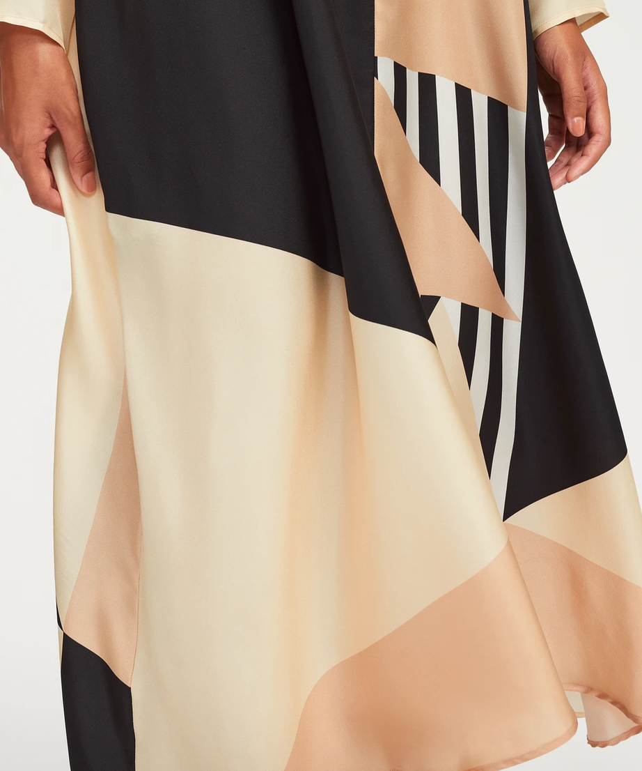 French Crepe Kaftan - Elegant and Flowing Maxi Dress Caftan For Women's