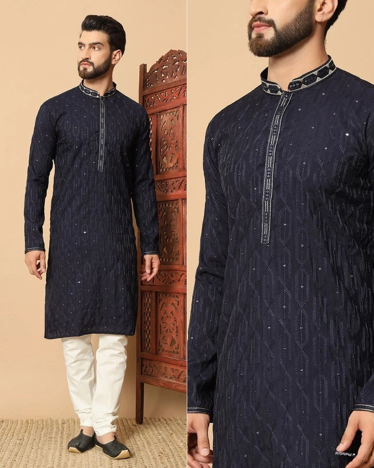 Premium Silk Kurta Pajama Set For Men's, Wedding Wear Pair For Men's