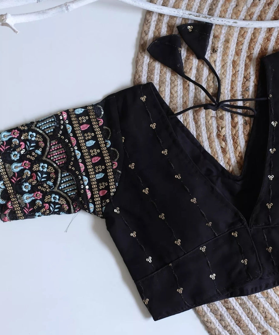 Party Wear Ethnic Full Stitched Strawberry Silk Blouse & Choli