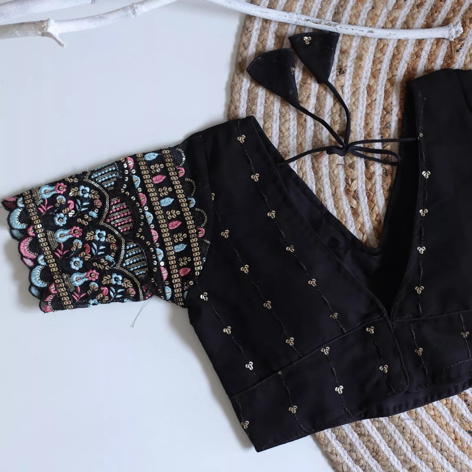 Party Wear Ethnic Full Stitched Strawberry Silk Blouse & Choli