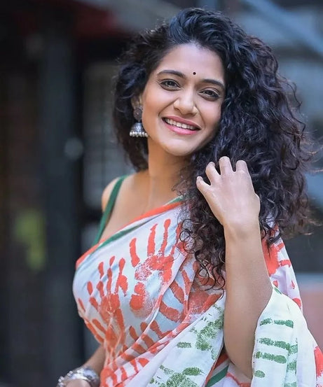 Faux Georgette With Beautiful Digital Printed Saree With Blouse