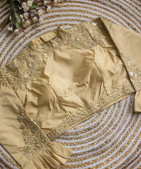 Glossy Silk Saree Blouse