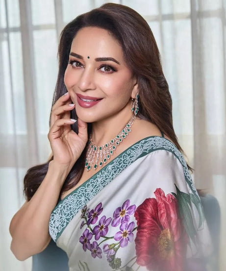 Women's Party Stylish Ultra Satin Silk Saree,Festival Wedding Sari Blouse