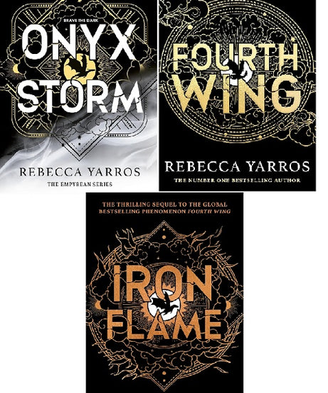 Onyx Storm + Iron Flame + Fourth wing - Paperback