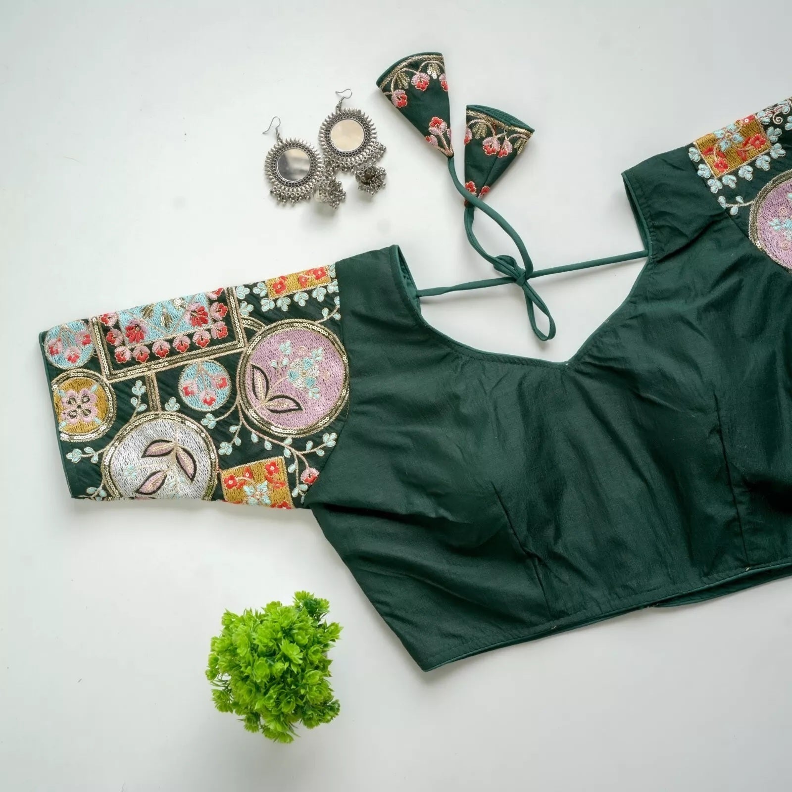 Silk Wedding Special Indian Bollywood Blouse & Choli