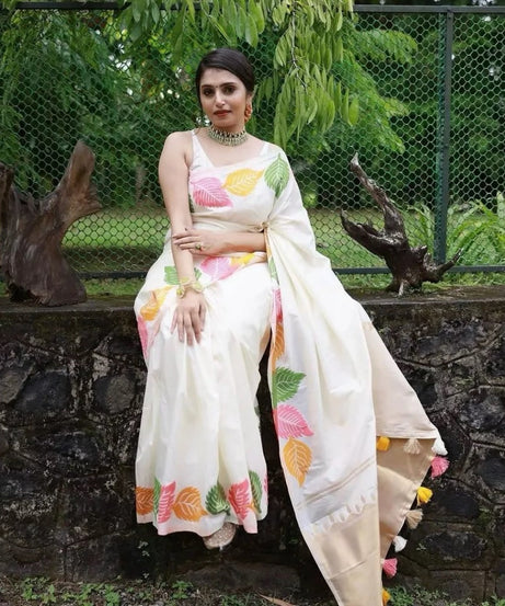 Black Banarasi Soft Silk Saree