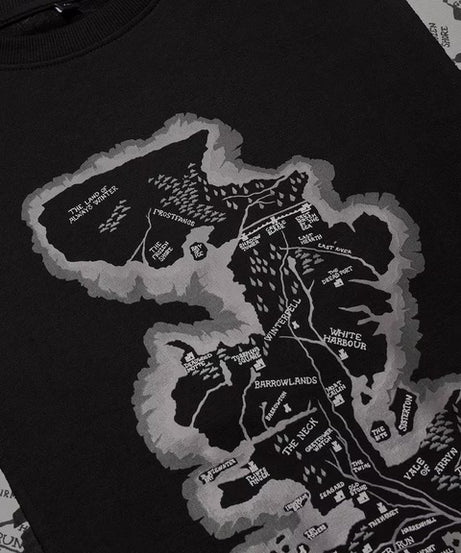 House Of Dragon Map Oversized T-Shirts