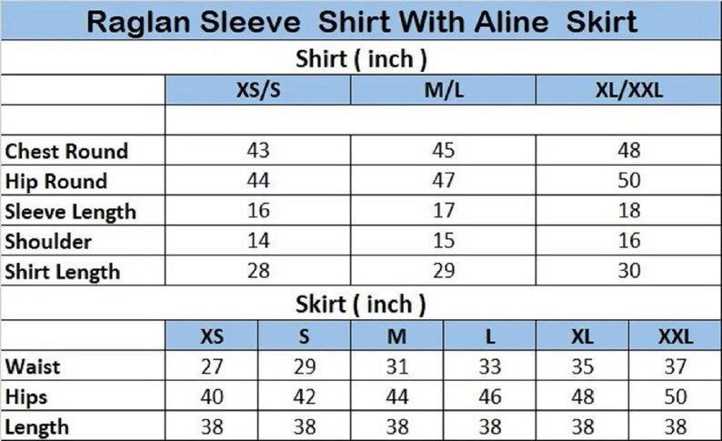 Linen Reglan Sleeve Shirt With Aline Skirt for women