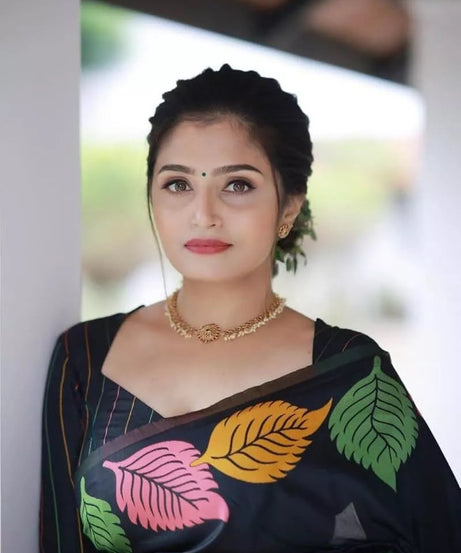 Luxurious Red Banarasi Silk Saree with Heavy Zari Border Sari & Blouse