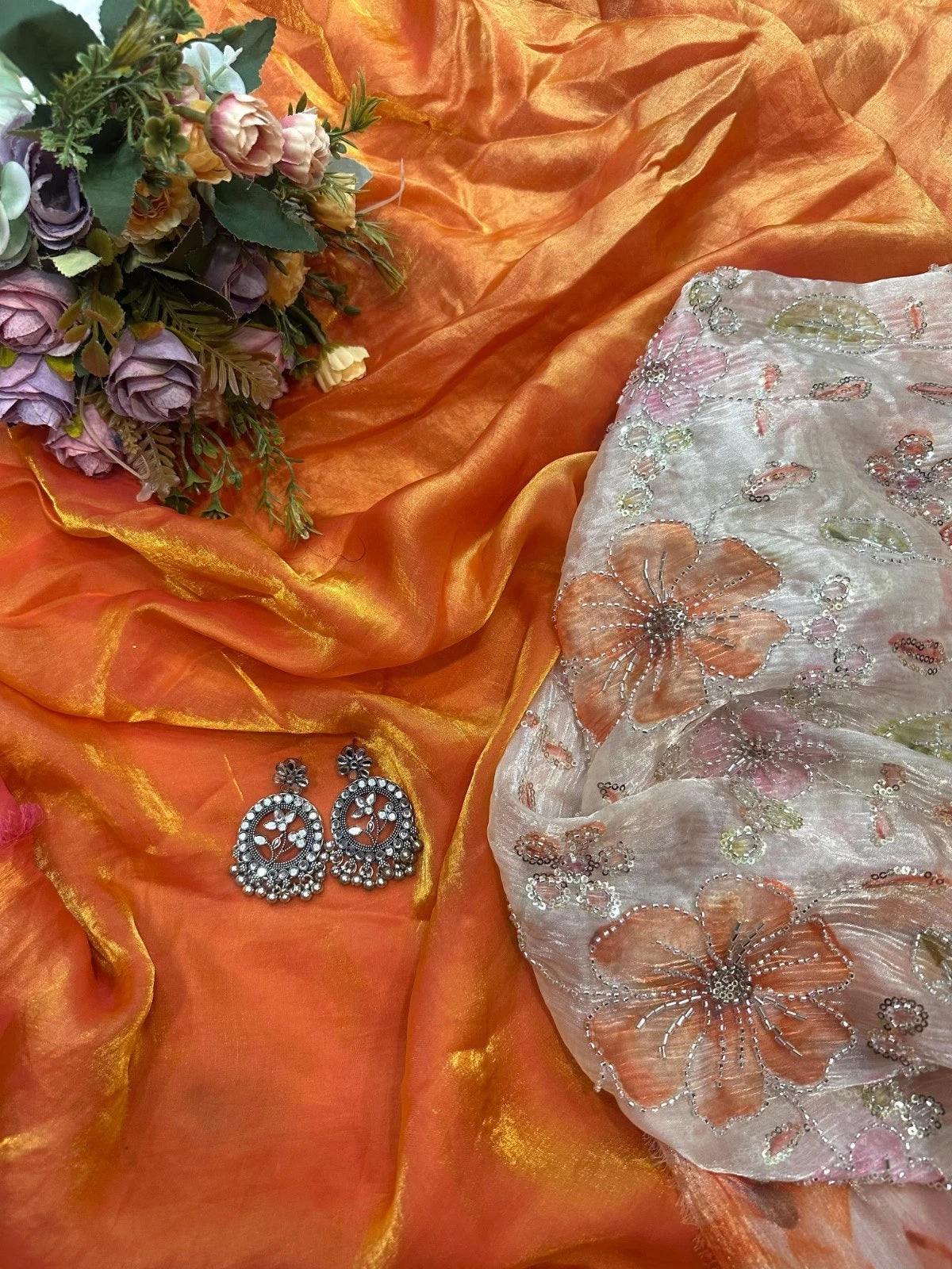 Soft Tebi Silk With Digital Print Saree, Traditional Wear Sari With Blouse