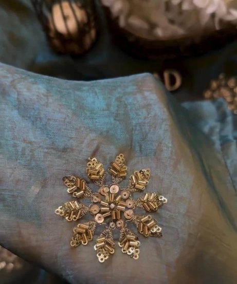 Women's Fandy Satin Silk Saree With Blouse 11-RV