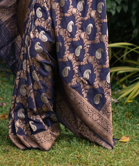 Classic Wear Soft Lichi Silk Saree,Party Wedding Indian Sari With Blouse