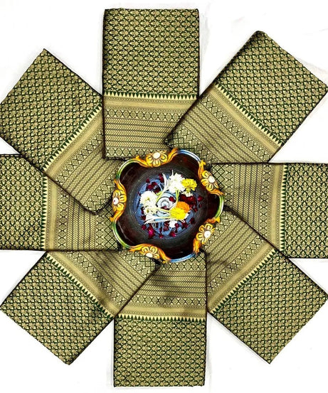 Soft Lichi Silk Rich Pallu & Jacquard Work