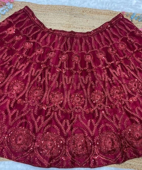 Stylish Wedding Lehenga Choli Bridesmaids With Glitter Dori Work , Ethnic Lehenga Choli 12-BS