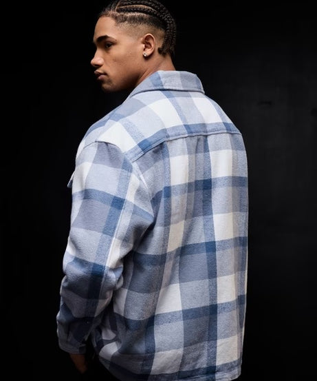 Plaid Shacket Arctic Men Flannel Shackets