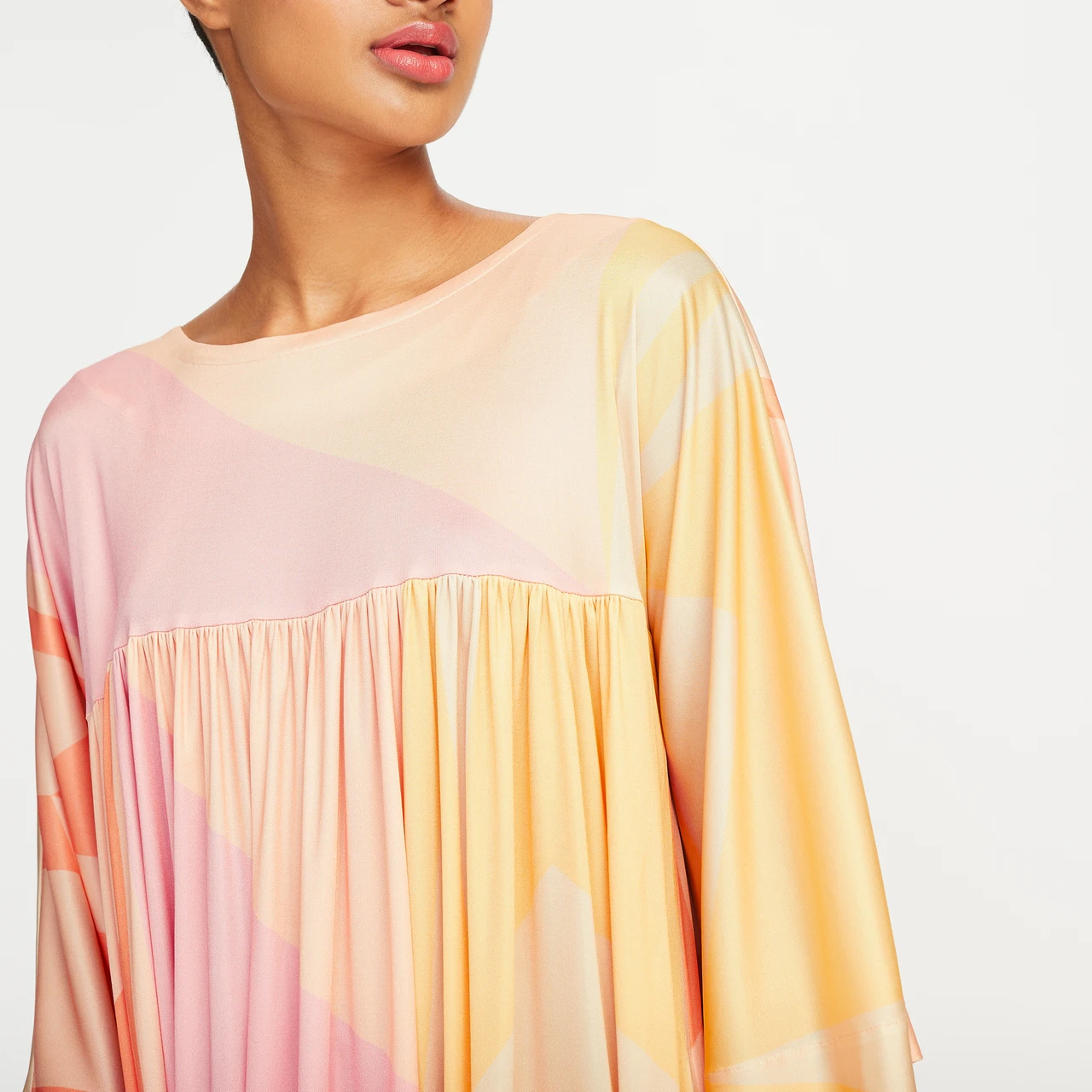 Flowy Rayon Cotton Maxi Kaftan, Lightweight and Breathable Caftan For Women's