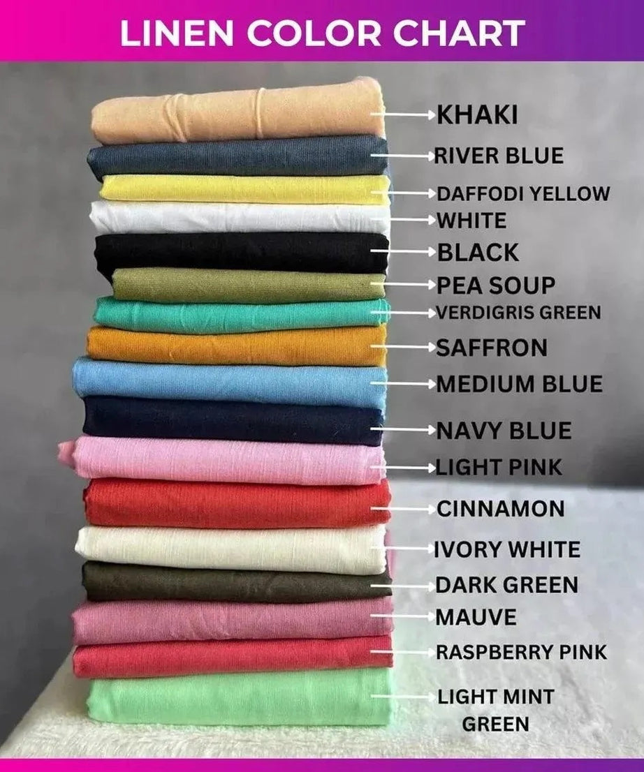 Linen Women Shirt Pant Set