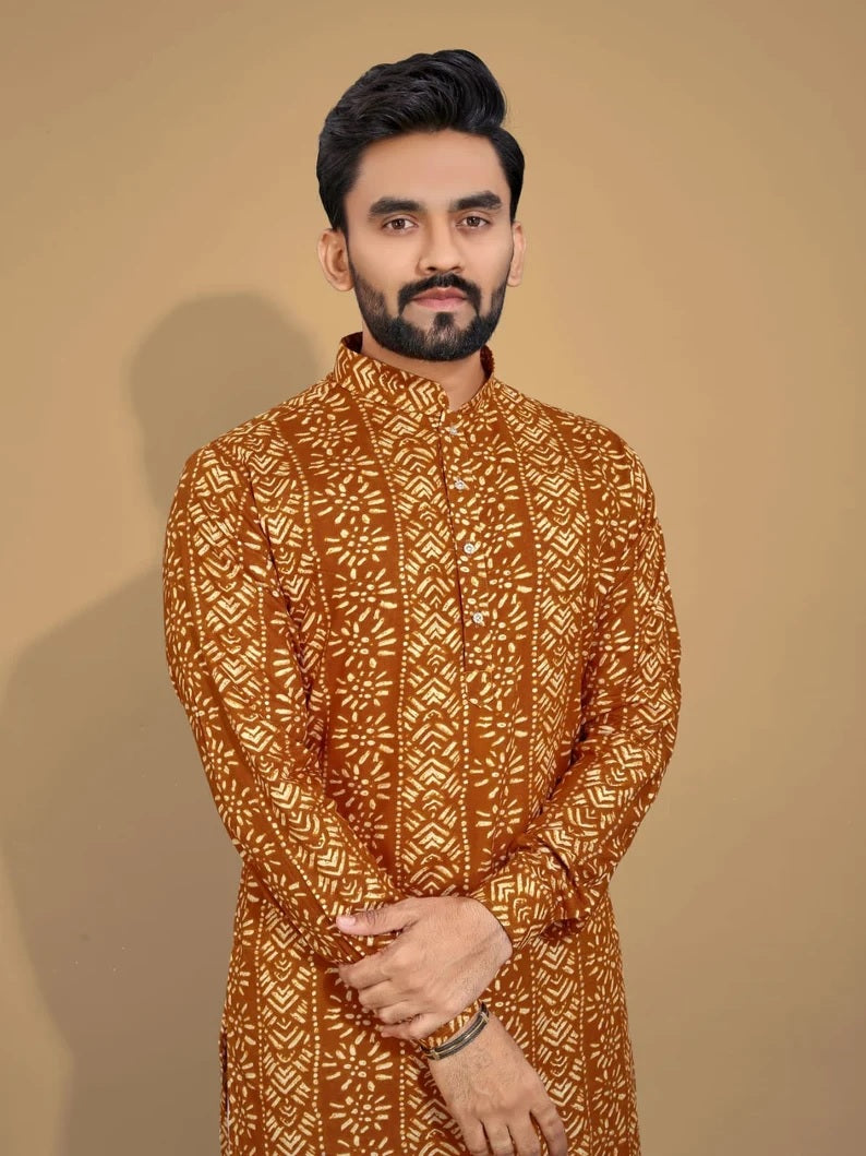 Premium Soft Cotton Men's Kurta Pajama Set